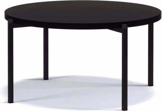 Tavolino da soggiorno rotondo VILEM 1 - nero