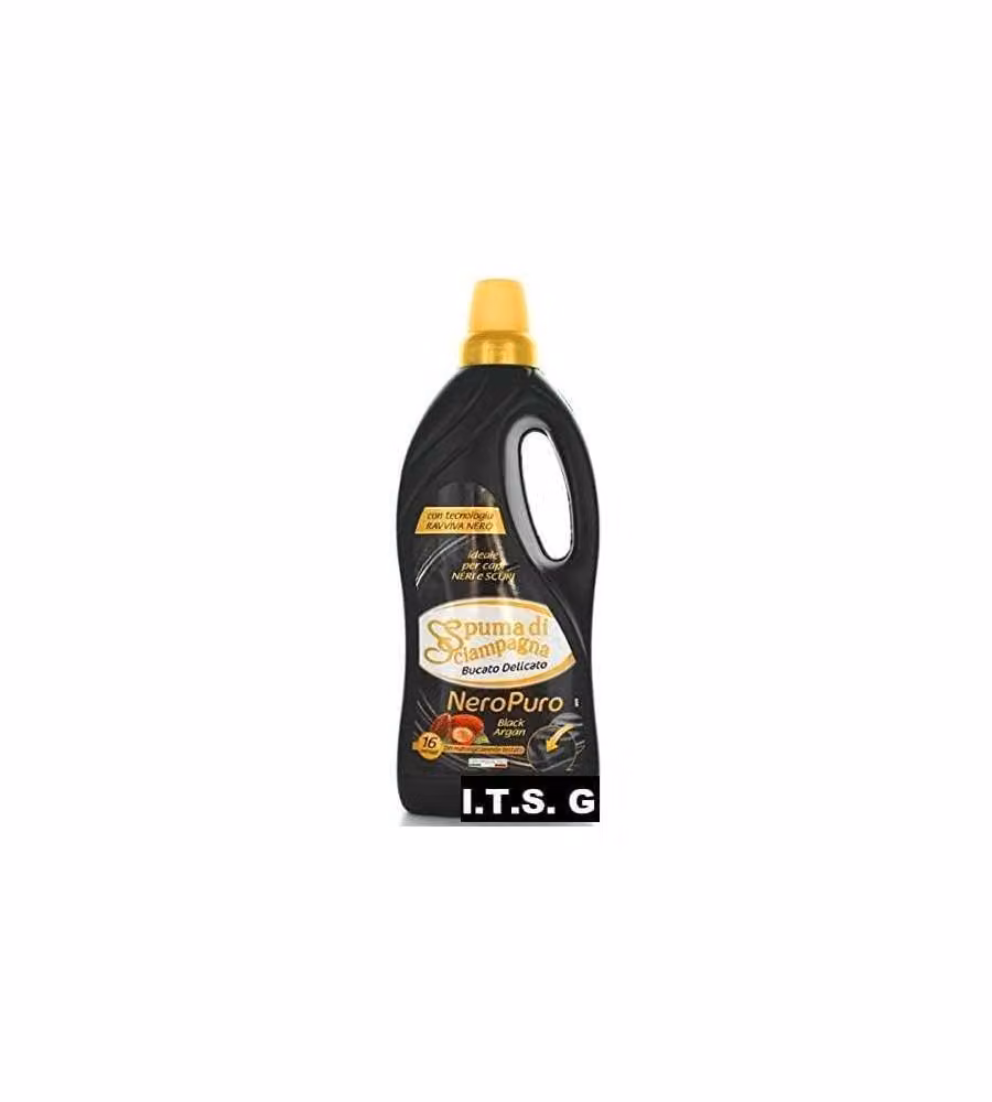 Spuma di Sciampagna Detersivo Liquido Nero Puro 800 ml - 16 Lavaggi