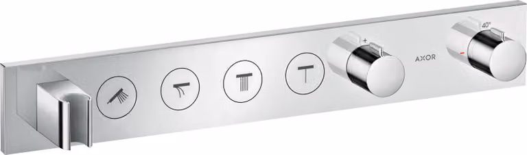 hansgrohe AXOR ShowerSolutions module de thermostat Select 600/90, encastré, 4 consommateurs, kit complet, 18357300, 18357300