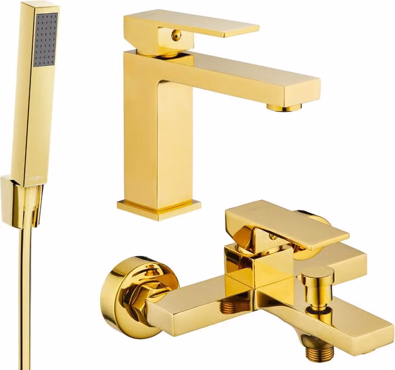 Mexen Uno R77 set da bagno, dorato - 71403R77-50