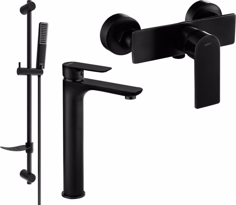 Mexen Alfa DF72 set doccia, nero - 745714DF72-70