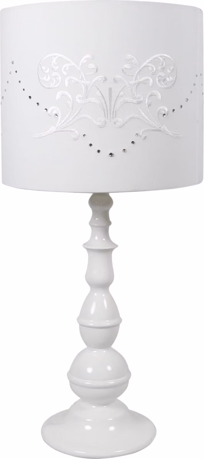 Lampada da tavolo LANS bianca 1xE27x60W in metallo, dimensioni: 53x25x25 cm, IP20, Candellux
