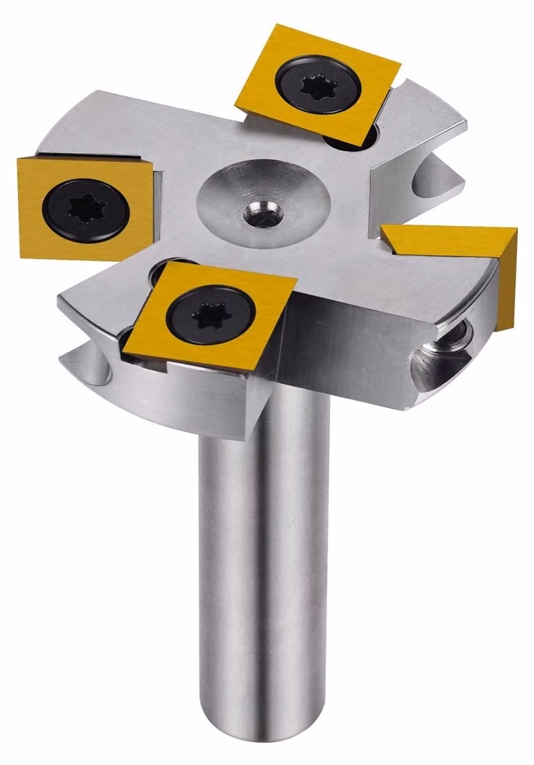 Fresatrice per legno - Diametro di taglio: 45 mm - Attacco: 12 mm - Materiale: carburo di tungsteno - Finitura: nichelata