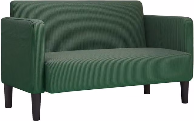 Divano | Divano da soggiorno | Sofa Divanetto Verde Scuro 109cm Tessuto di Velluto a Coste
