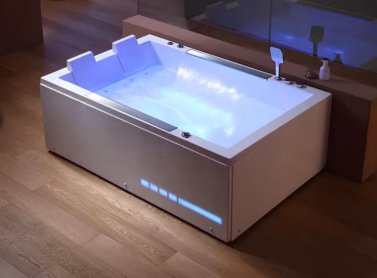 Hydromassagewanne Badewanne Whirlpool Blubberbad Spa-Bad Whirlwanne 180x120 cm