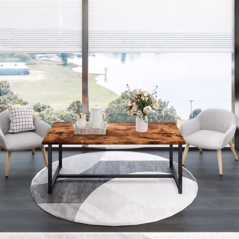 Omgoods - Tavolino vintage, dimensioni 90 x 45 x 42 cm, con spazio contenitivo