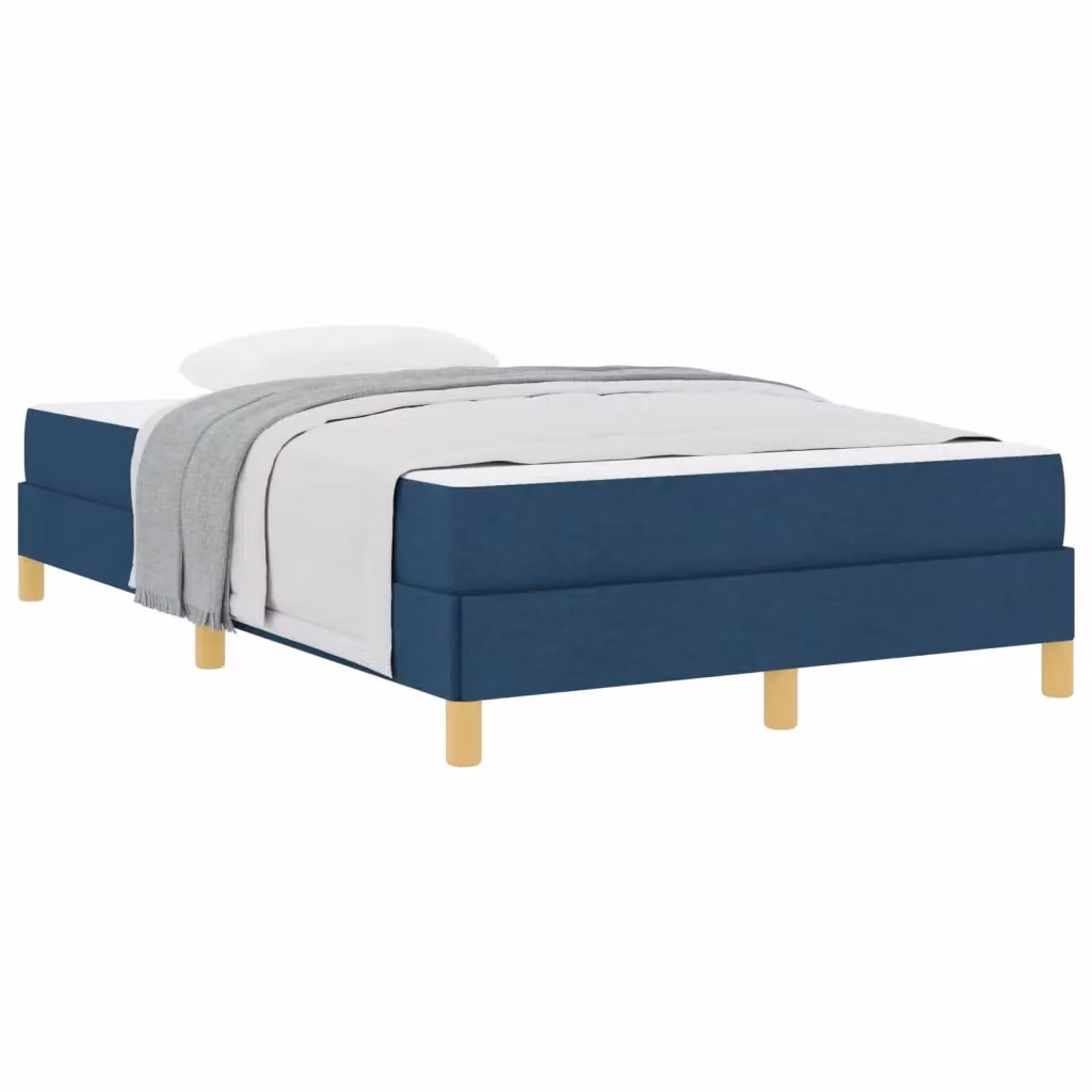 Letto a molle con materasso vidaXL in tessuto blu L: 120 cm, P: 200 cm – 2
