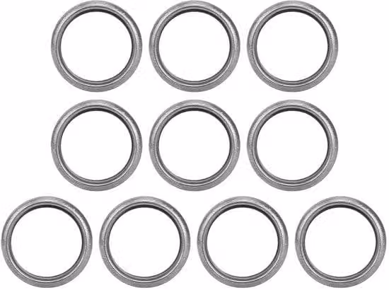 Kit di tappi per olio in alluminio, confezione da 10 pezzi - Diametro interno: 20 mm - Diametro esterno: 26 mm - Codice prodotto: 803916010