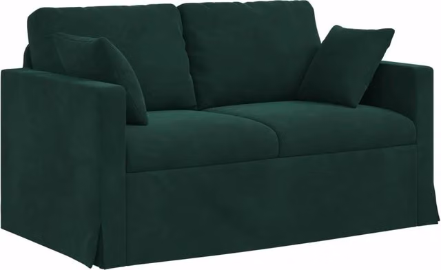 Divano | Divano da soggiorno | Sofa Verde Scuro 138 x 78 x 80 cm Velluto