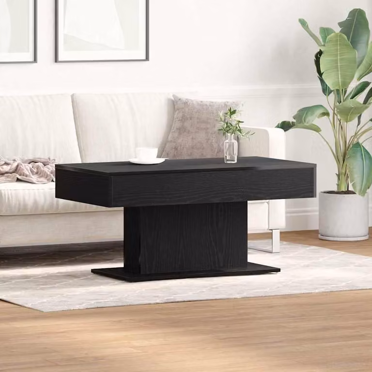 Maison Exclusive - Tavolino da salotto effetto rovere nero 96 x 50 x 45 cm Materiale ligneo