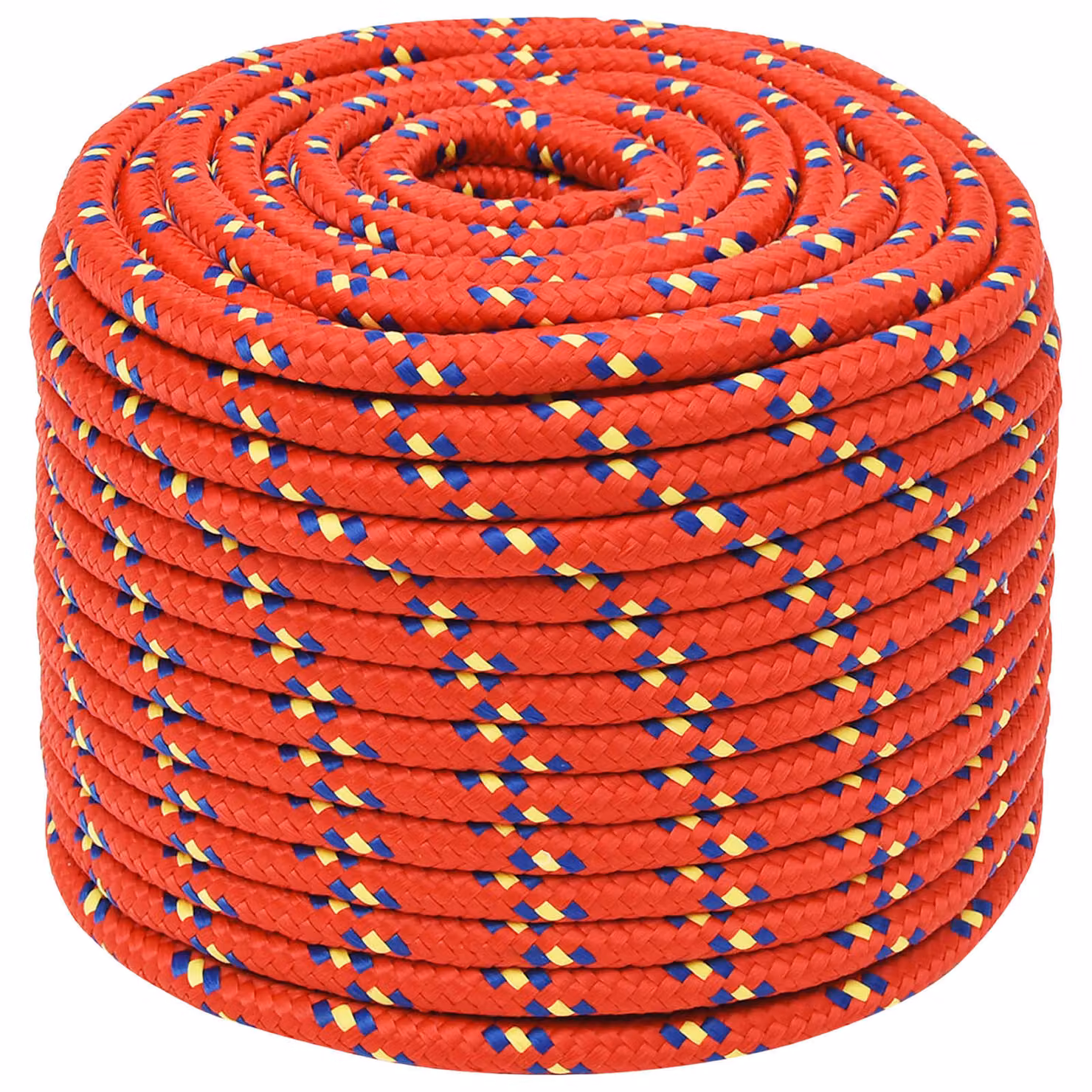 Corda multiuso vidaXL in plastica rossa, diametro 14 mm, lunghezza 25 m