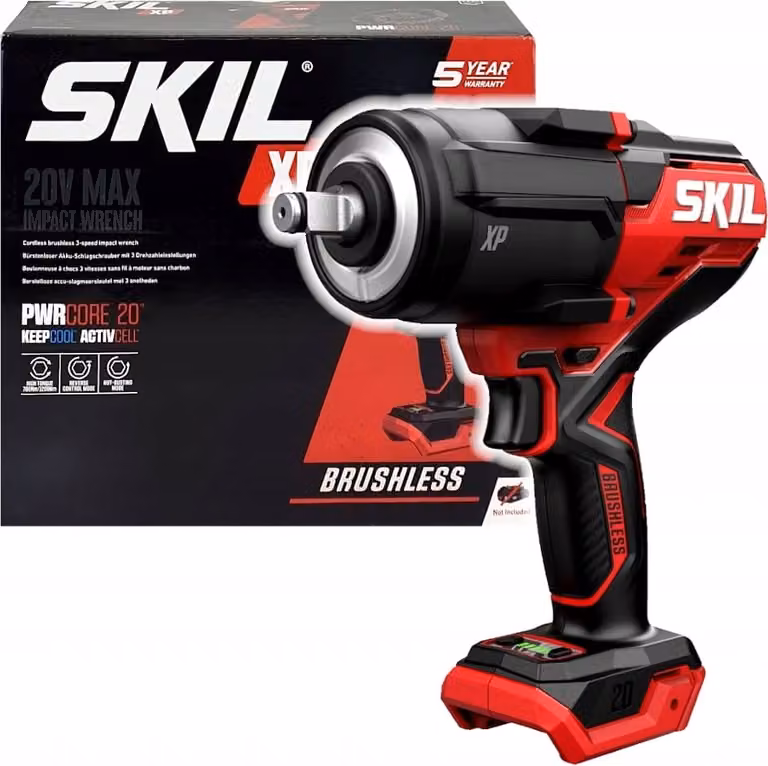 SKIL 3285CA Akku-Schlagschrauber (3 Drehzahl-/Drehmomentstufen,1/2"-Vierkant)