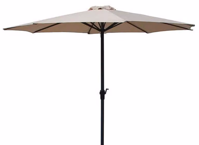 Ombrellone da Giardino Ø3 m Palo Ø48 mm in Metallo Becker Beige