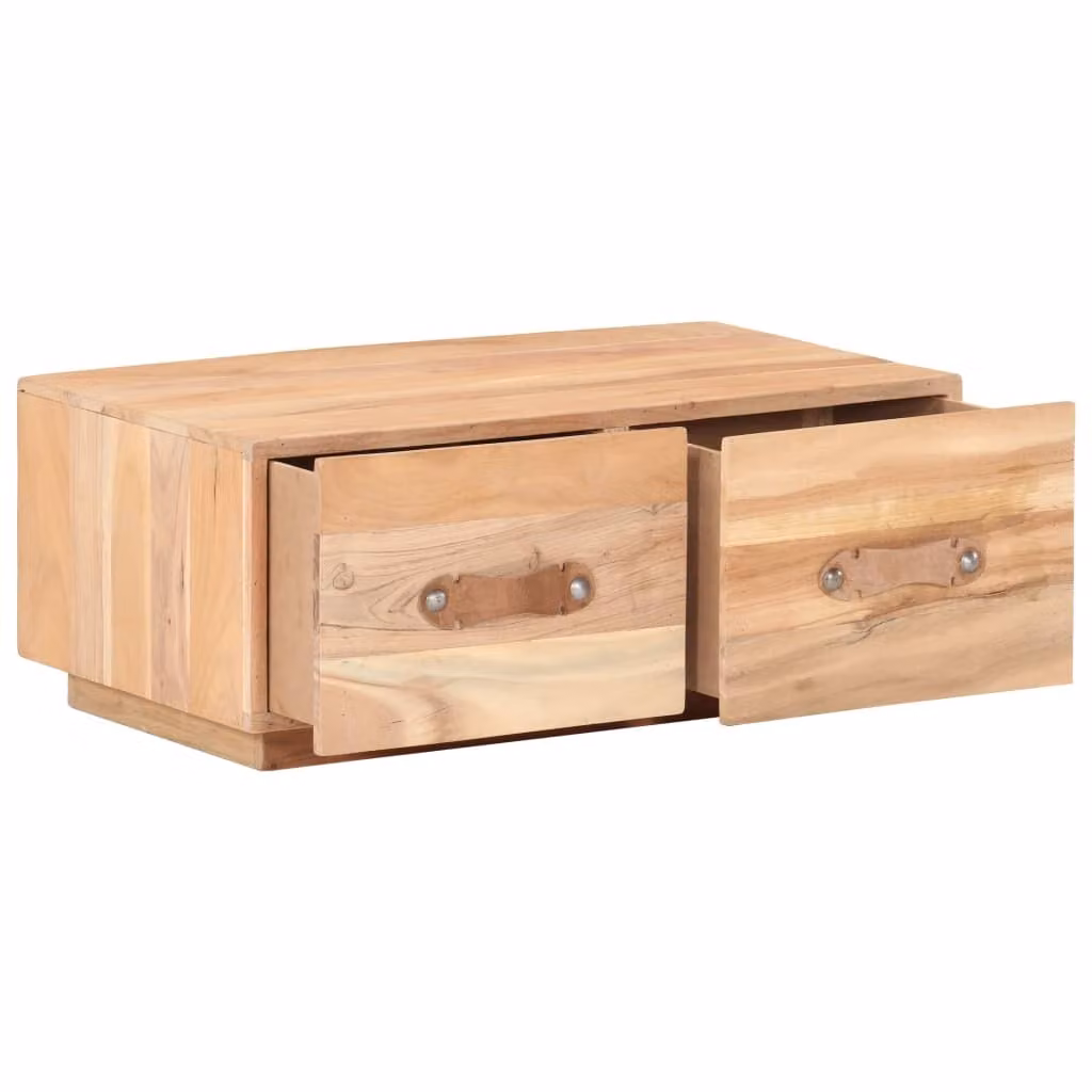 Tavolino da Salotto 90x50x35 cm in Legno Massello di Recupero