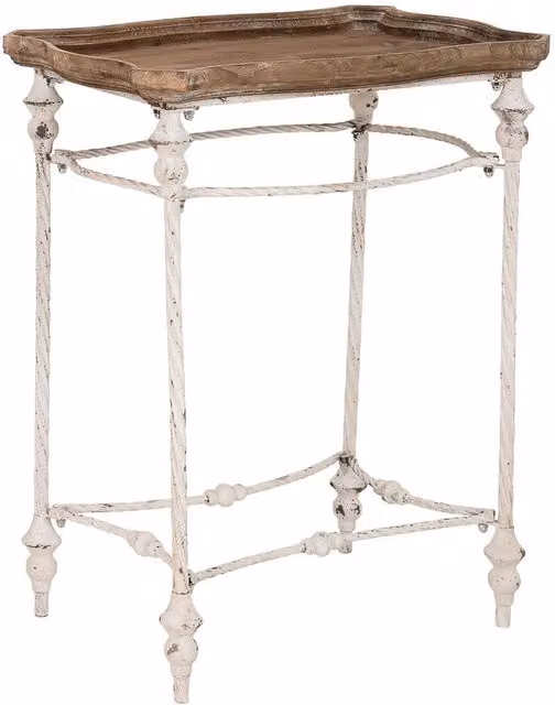 Tavolino laterale in legno marrone, 65x45x83 cm (altezza)