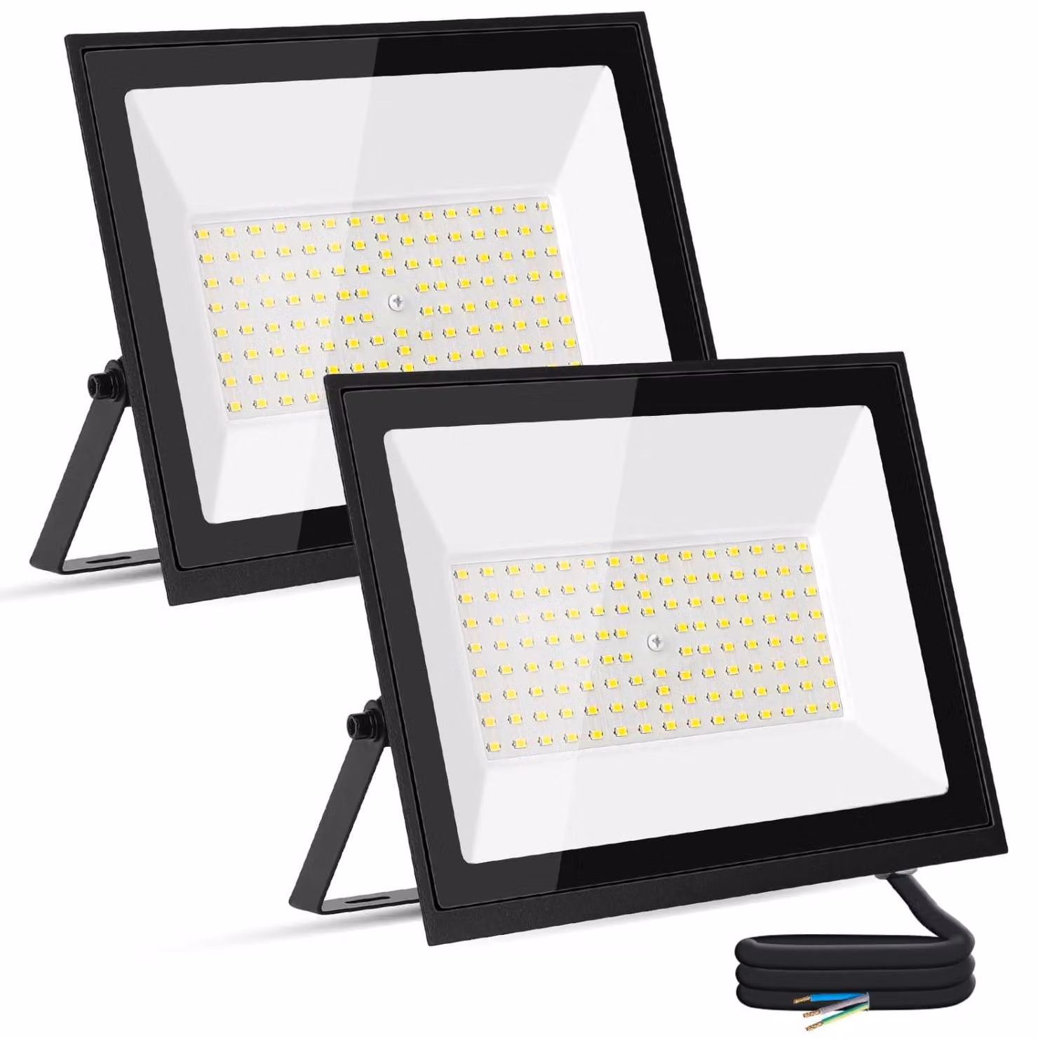 Faretto LED da 100W, 9000 lumen, grado di protezione IP65, luce bianca fredda (6500K), per uso esterno