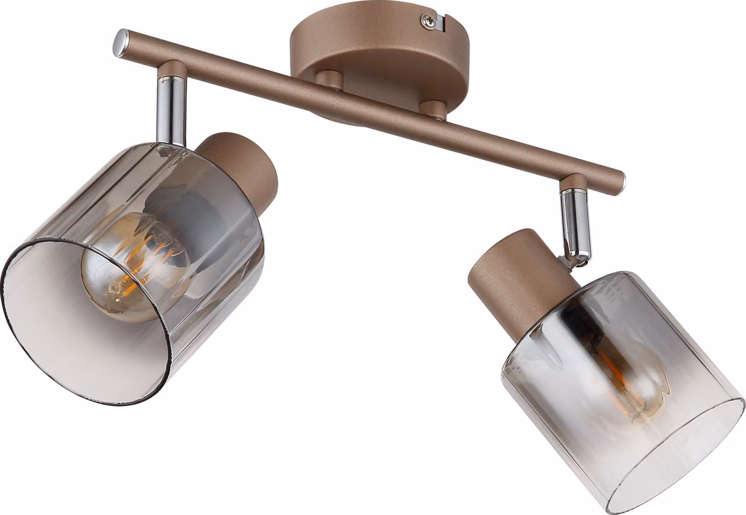 GLOBO Illuminazione Faretto WALTON LWH 26x8x15 cm marrone Faretto da soffitto