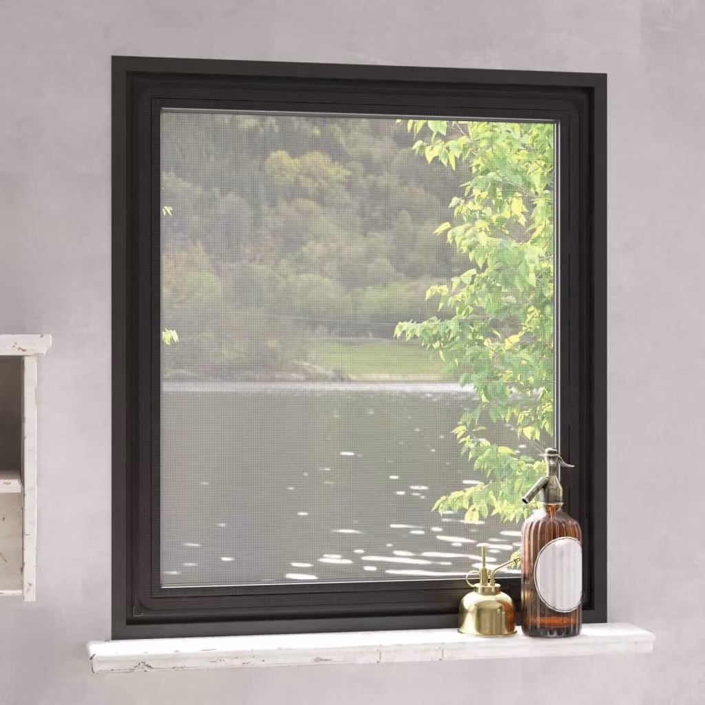 vidaXL Zanzariera Magnetica per Finestre Colore Antracite 130 x 150 cm
