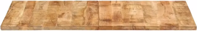 Piano per tavolo o scrivania in legno massello di mango marrone L: 120 cm, P: 60 cm – 1