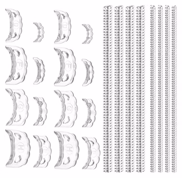 INF Set regolatori invisibili per anelli TPU e PC trasparente 24 pezzi 10cm