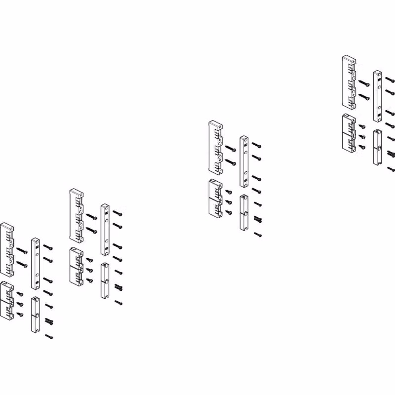 Modulo barra collettrice ABN piatto 5FB/3RE 60 mm per CU 12x5 - 30x10 mm, 5 poli, EBM 32 mm MFS53605