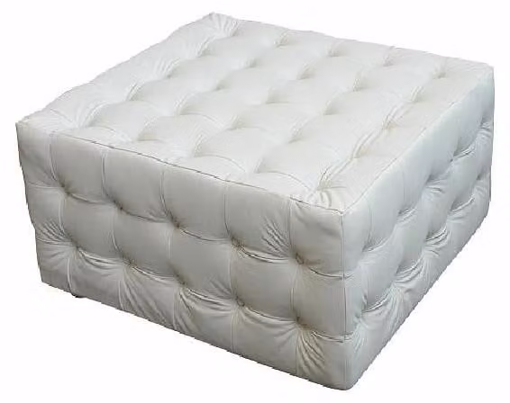 Chaiselongues Chesterfield Liege Kristalle Hocker Leder Sessel Big XXL