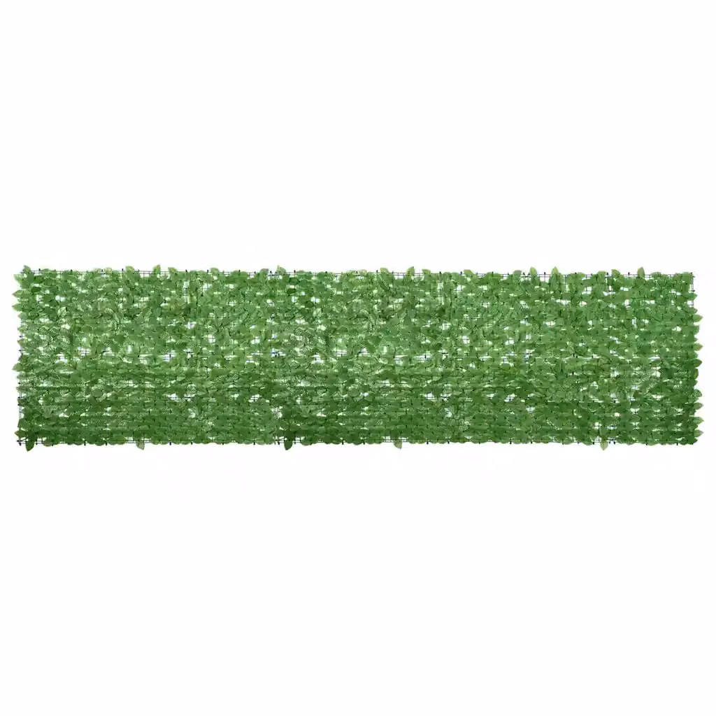 Paravento da balcone con siepe artificiale verde vidaXL L 400 cm x H 100 cm