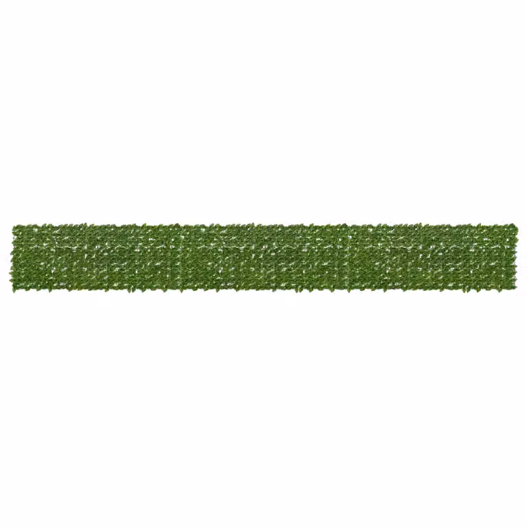 Schermo per balcone con siepe artificiale vidaXL, decorazione con foglie Verde e Giallo, L: 600 cm x H: 75 cm