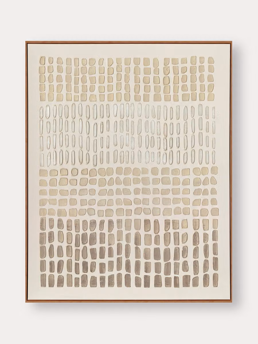 Quadro astratto Nui Kenay Home, colori beige e marrone, L: 80 cm, H: 100 cm – 2