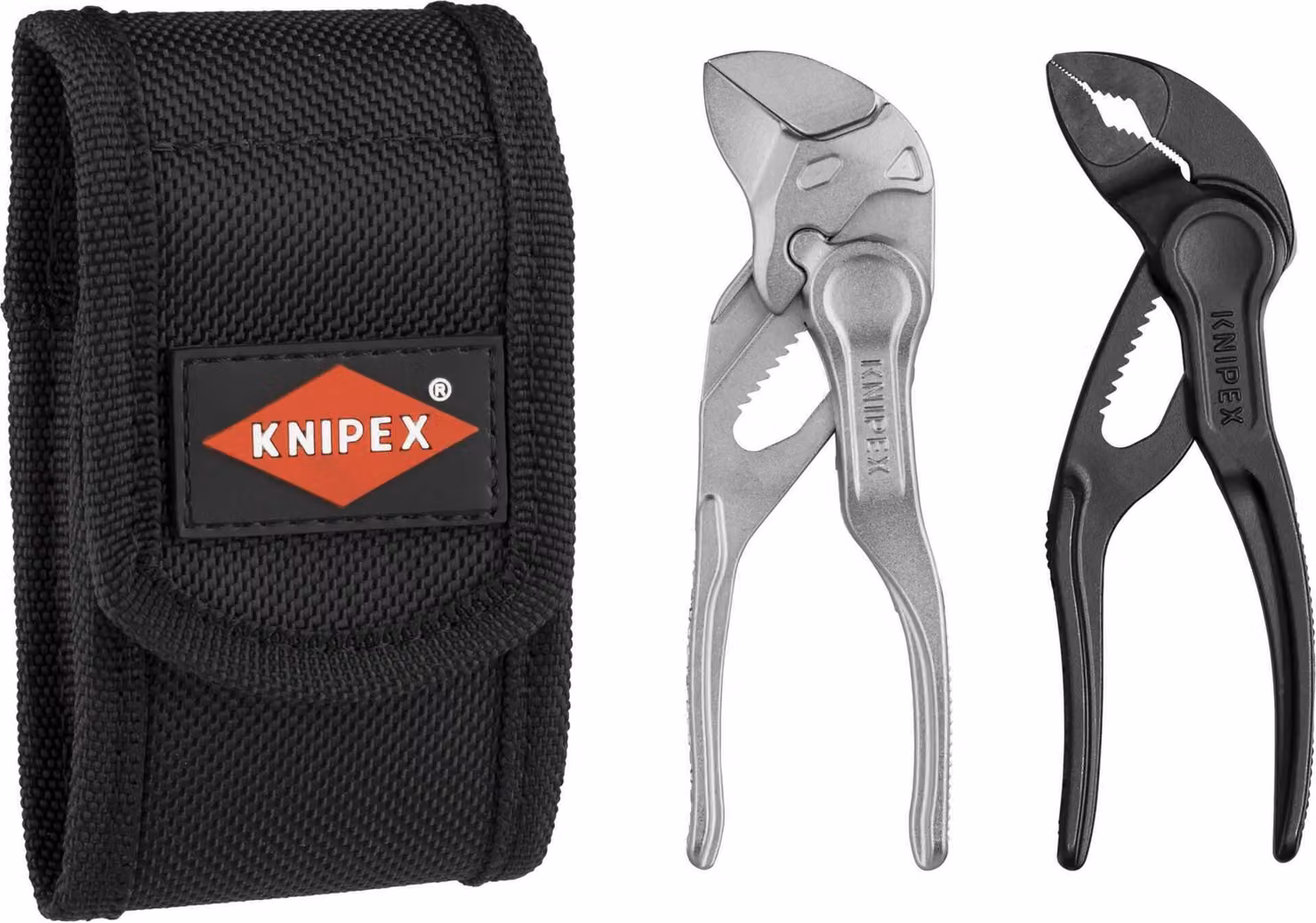 Set di pinze mini XS, 2 pezzi, in custodia da cintura Knipex | 4003773087328