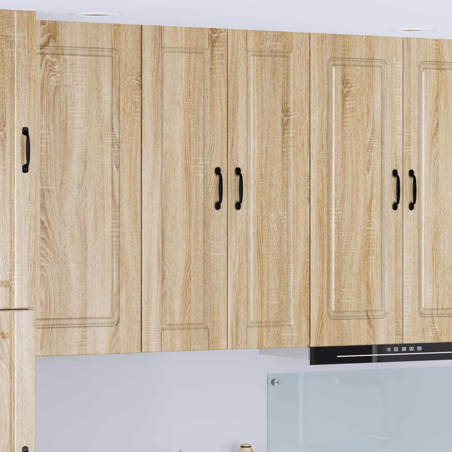 Armadietto a muro moderno vidaXL PORTO in Rovere Sonoma marrone L: 30 cm, P: 31 cm, H: 100 cm