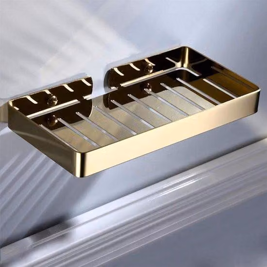 Piattaforma da parete antiscivolo per sapone, adatta per doccia e bagno, impermeabile, da fissare a parete, con dispenser per sapone.