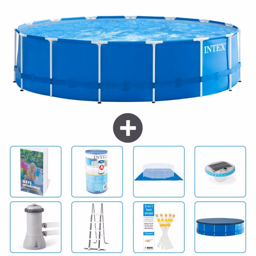 Piscina fuori terra a struttura - 457x122 cm - 7 pezzi - Modello S622