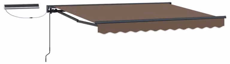 Toldo retrattile elettrico Topo, dimensioni 3 x 2,5 metri