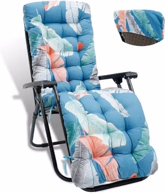 Cuscino da bagno per solarium - Imbottitura da esterno - Materassino da bagno con doppia tenuta - 170 x 50 cm - Nero