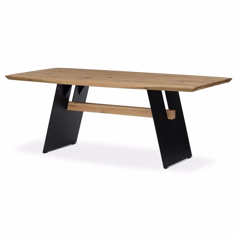 Autronic Tavolo da pranzo 200x100 cm, rovere massiccio DS-M200 DUB