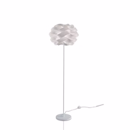 Piantana Moderna Polilux ® Bianco E Metallo 1 Luce E27
