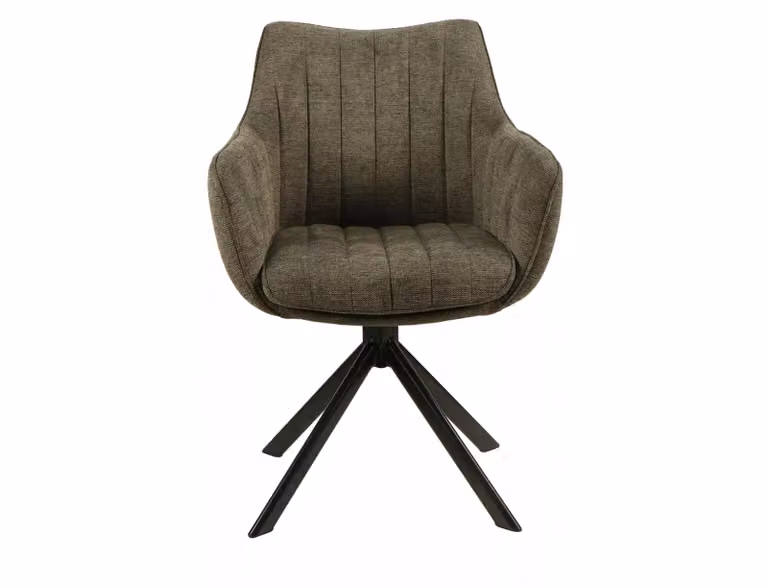 Sedia girevole OTO 3 - nero / oliva