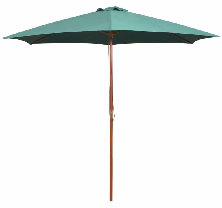 Ombrellone da giardino in legno con ventilazione, 270 cm