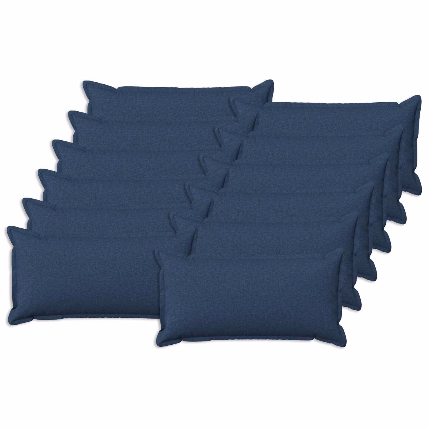 Set di 12 cuscini vidaXL HOUTEN blu in poliestere con fodera lavabile