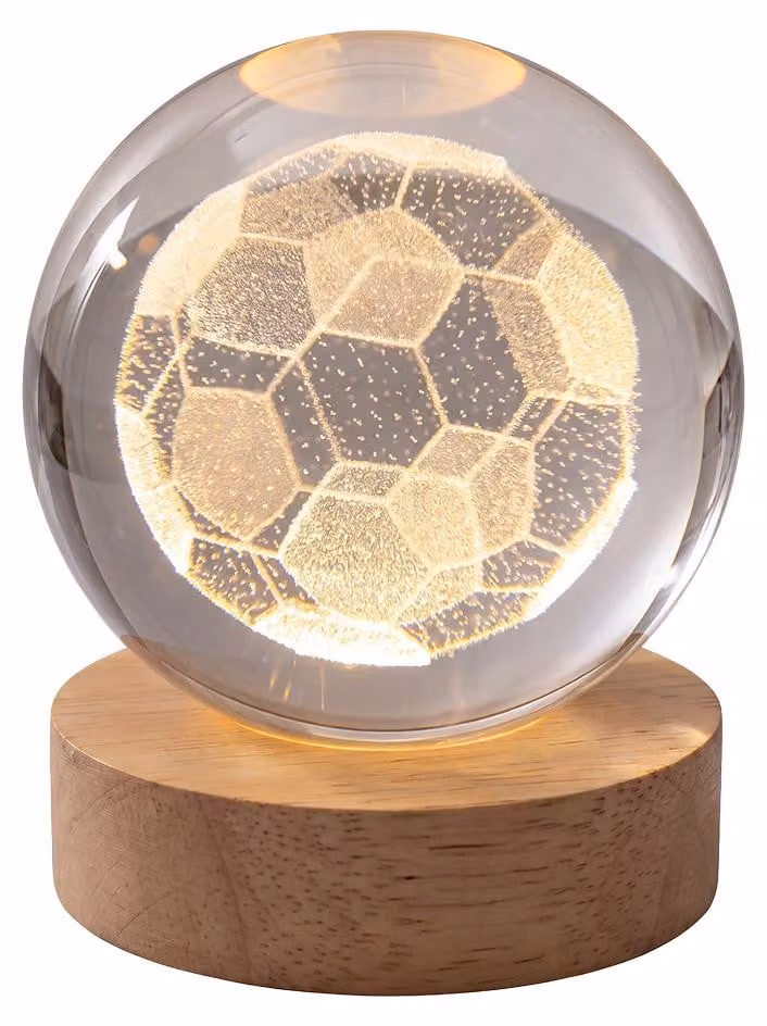 Lampada da tavolo Clayre & Eef, colore marrone, vetro