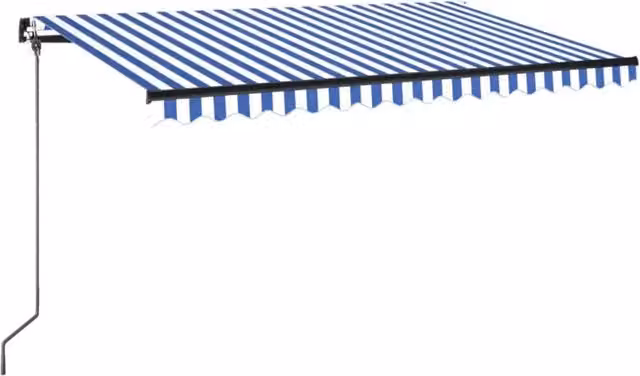 Tenda da Sole | Tenda parasole Retrattile Manuale 400x350 cm Blu e Bianca