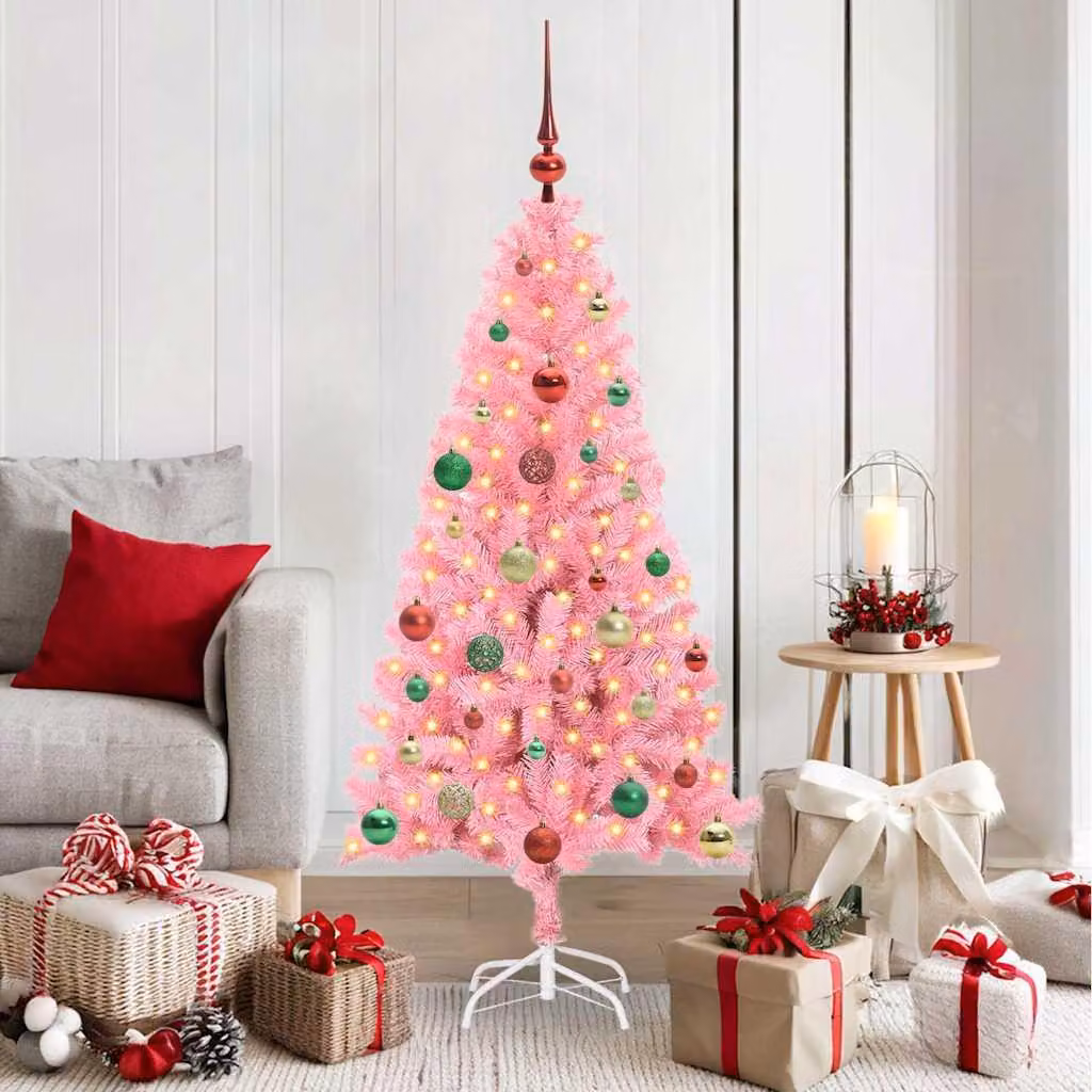 Maison Exclusive - Albero di Natale rosa, 150 cm, in PVC