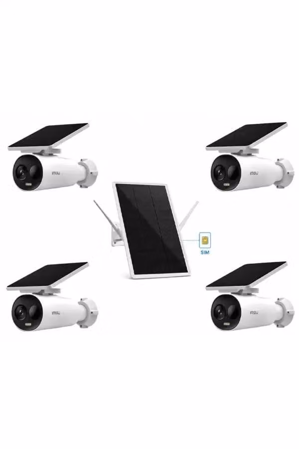 Kit videosorveglianza IMOU Cell 3C, 4 telecamere WiFi 3MP con router 4G LTE