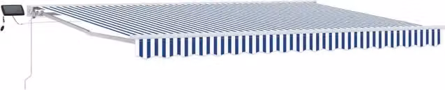 Cornice per Tenda Manuale con LED Blu e Bianco 5 × 3,5 m 3420705