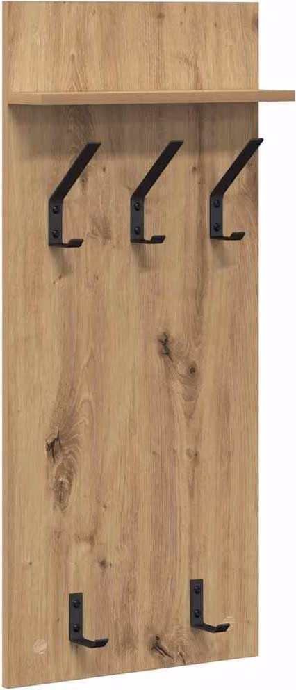 Appendiabiti a muro Rovere artigianale 40 x 10 x 90 cm