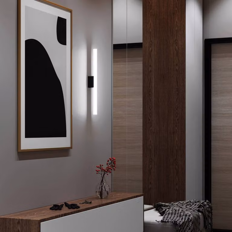 Top Light Applique da parete Lichtstange, dimmerabile, Bianco / Opale, Corridoio, Plastica, Design, Applique