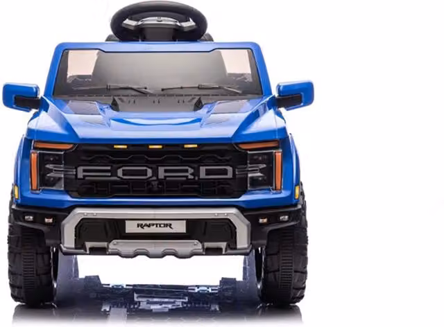 Macchina Elettrica per Bambini Ford Raptor 12V con Telecomando Bluetooth Luci LED e Tappetini Inclusi Blu