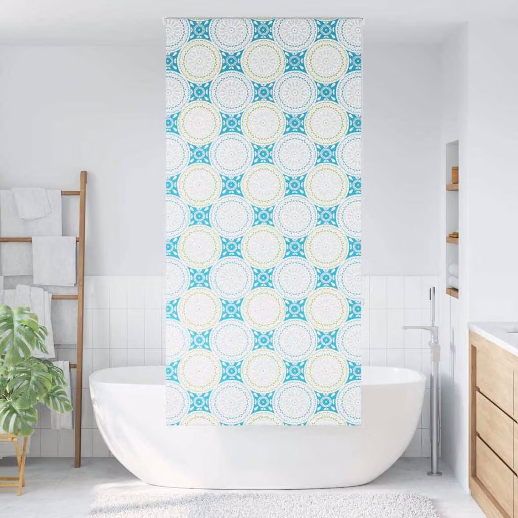 vidaXL Tenda a Rullo Doccia 110x240 cm Larghezza Tessuto 106 cm