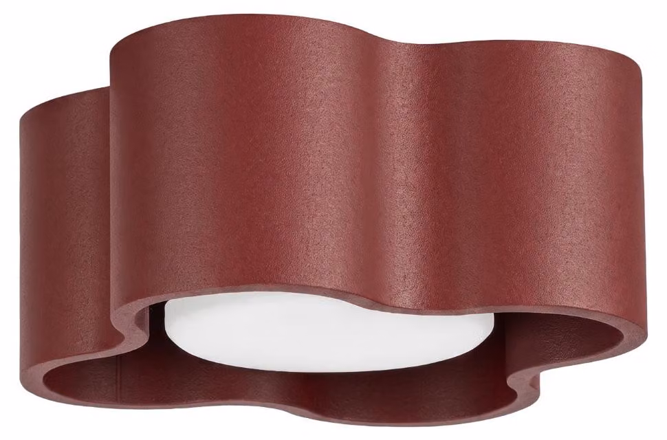 Plafoniera OVIO 1 bordeaux Gx53 1xGx53 10W alluminio 6x12x12cm Sollux Lighting